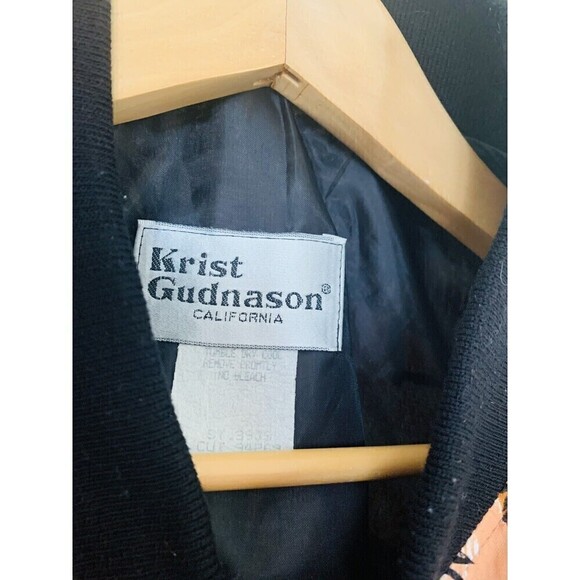 Vintage 80s 90s Krist Gudnason Animal Full Zipper Jacket Size Sm/M - Picture 5 of 5